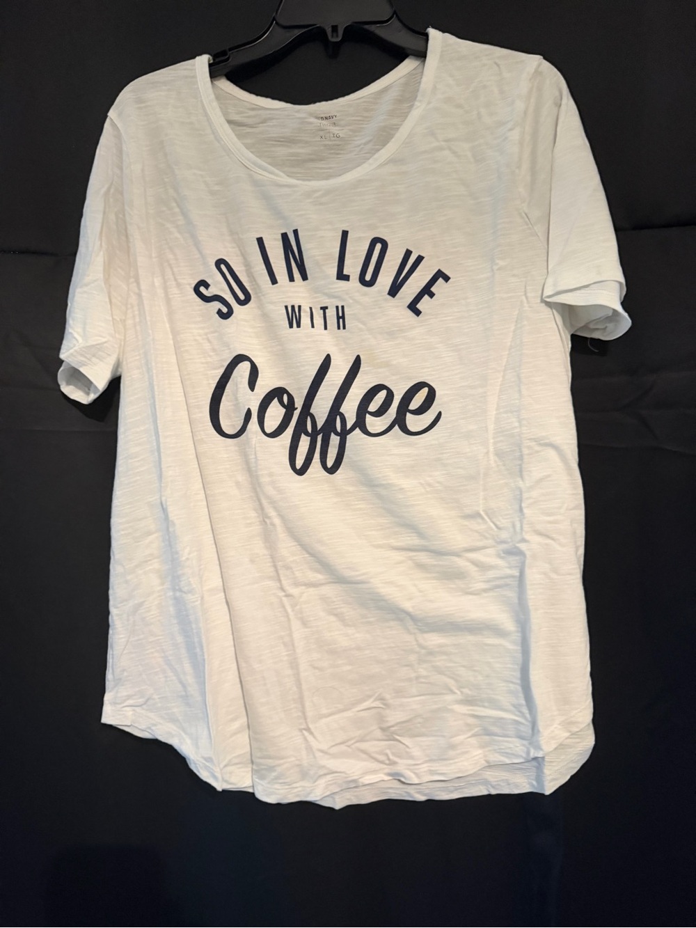 Old Navy So In Love With Coffee Graphic Tee - White